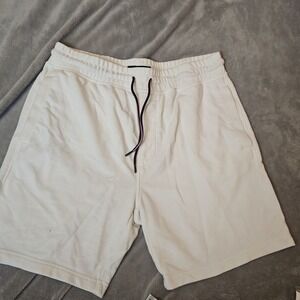 Coastal Tommy Hilfiger Baby Terry Men's Large White Shorts USA 4th Of July